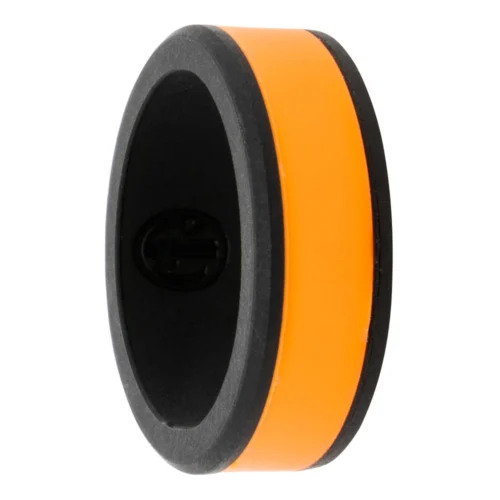 Black and Orange Silicone Ring
