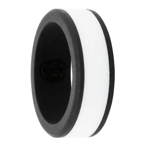 Black and White Silicone Ring