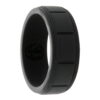 black mens silicone ring