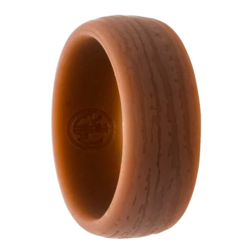 Woodgrain 8.7mm Brown Silicone Ring