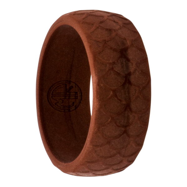 brown snake silicone ring