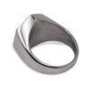 Black Hexagonal Mens Signet Ring