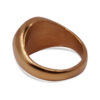 SIG-004 Polished Gold Steel Round Mens Signet Ring (2)