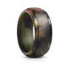 8mm step edge silicone ring for men