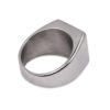 Monolith Steel Men’s Signet Ring with Sleek Black Inlay