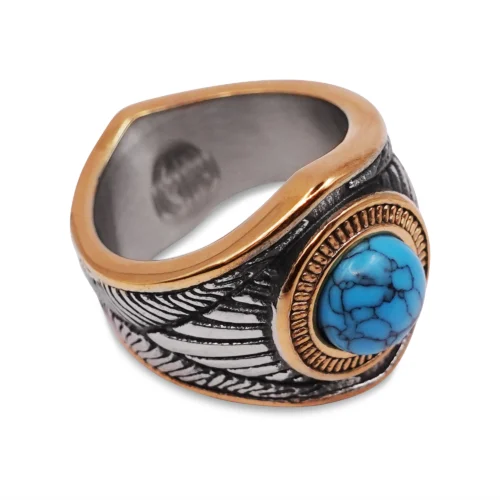 Aurelius Signet Ring with Turquoise Stone