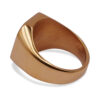 Lustra Abalone Shell Square Gold Signet Ring
