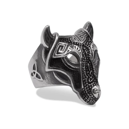 Lionhart Jungle Carved Signet Ring