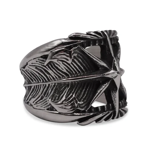 Polaris Aged Compass Signet Ring