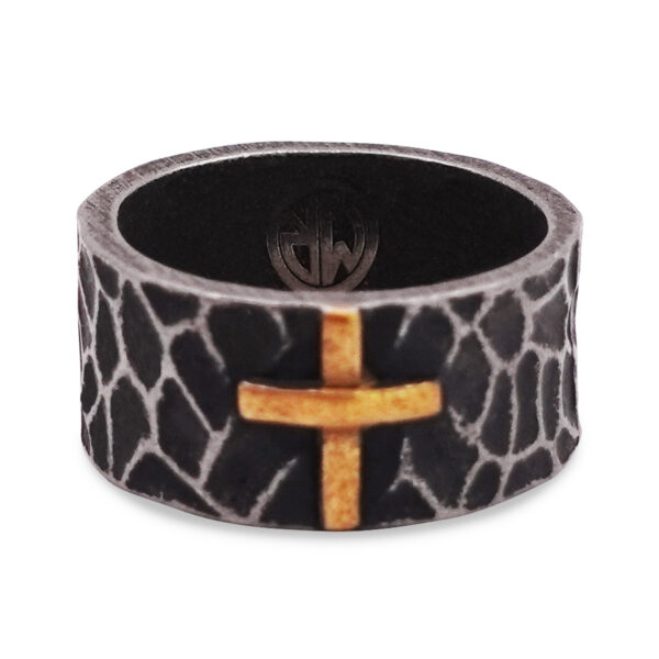 SIG-080-Hammered-Steel-Gold-Cross-Ring-2.jpg SIG-080-Hammered-Steel-Gold-Cross-Ring-2.jpg