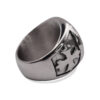 St. Michael Embossed Silver Signet Ring