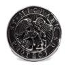 St. Michael Embossed Silver Signet Ring