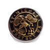 St. Michael Embossed Two Toned Signet Ring