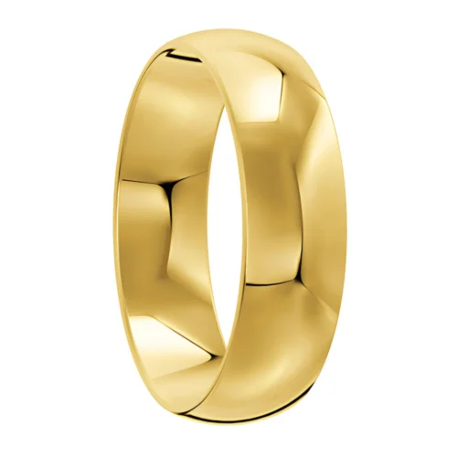 Brilliant Polished Yellow Gold Wedding Ring