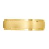 4078 Yellow Gold Men's Brushed Wedding Ring