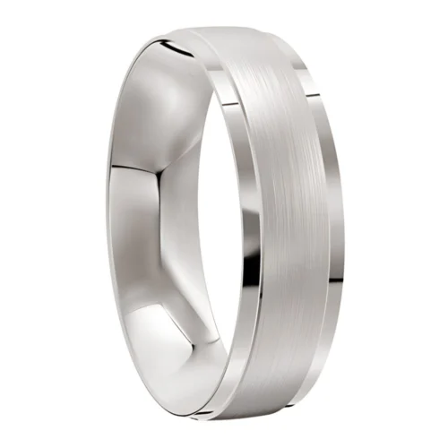 Distinctive White Gold Wedding Ring