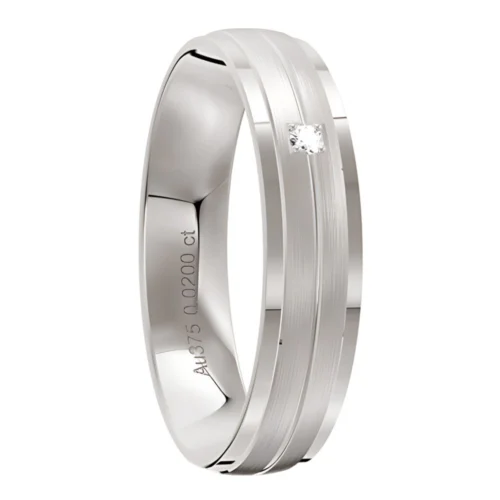 Diamond White Gold Wedding Band