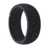 Black Speckle Silicone Mens Ring Australia