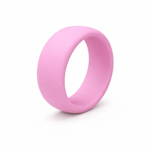 Neon 6mm Pink Men's Silicone Ring